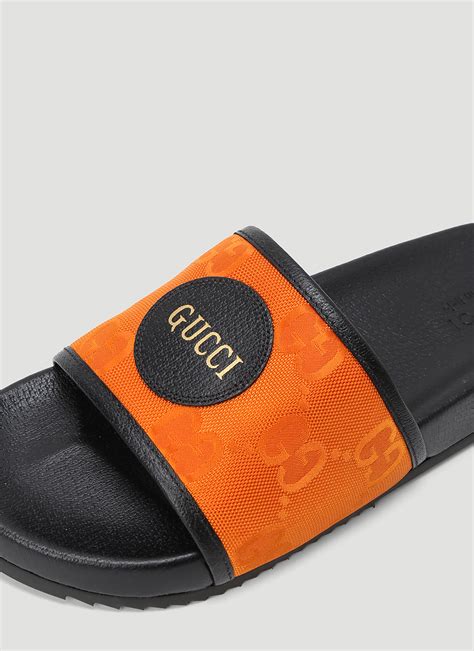 gucci mens shoes orange|orange gucci slides.